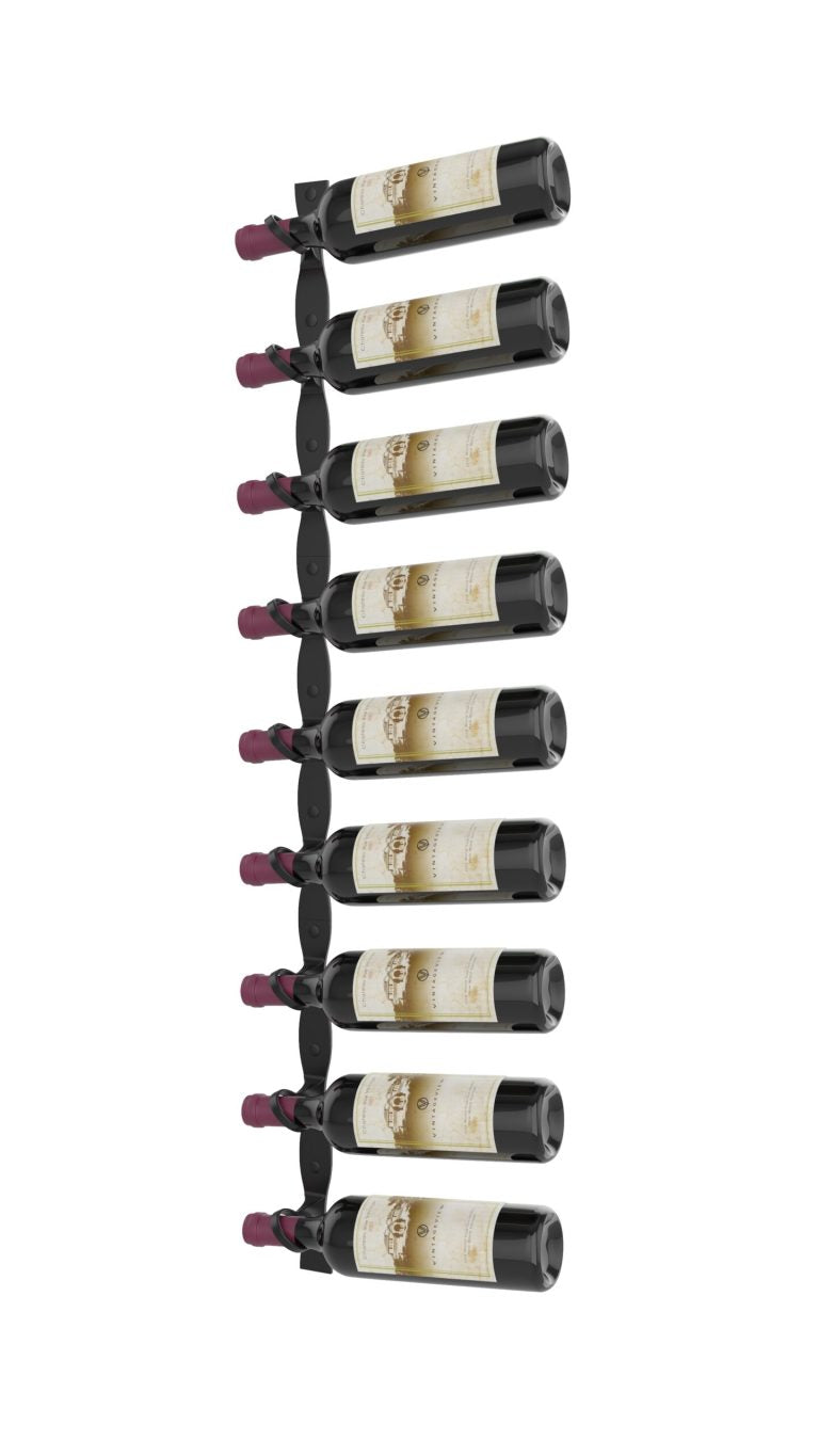 VintageView Helix Single 45 (minimalist wall mounted metal wine rack kit)