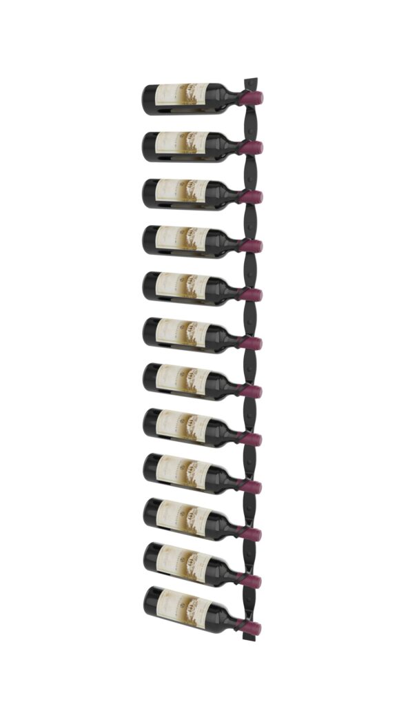 VintageView Helix Single 60 (minimalist wall mounted metal wine rack kit)
