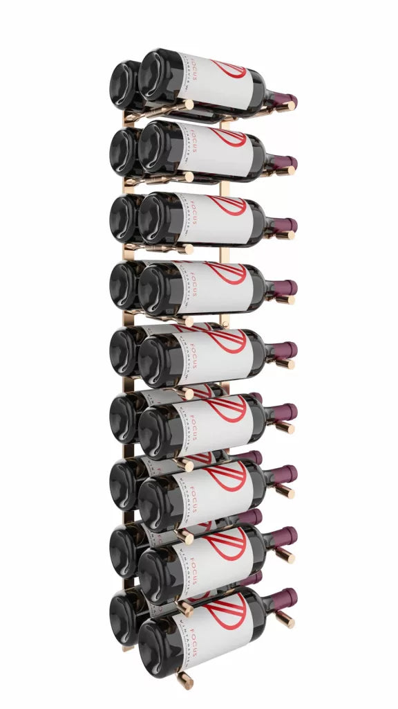 VintageView Vino Pins Flex Mag 45 Wall Mounted Metal Wine Rack System (9 to 18 1.5L bottles)