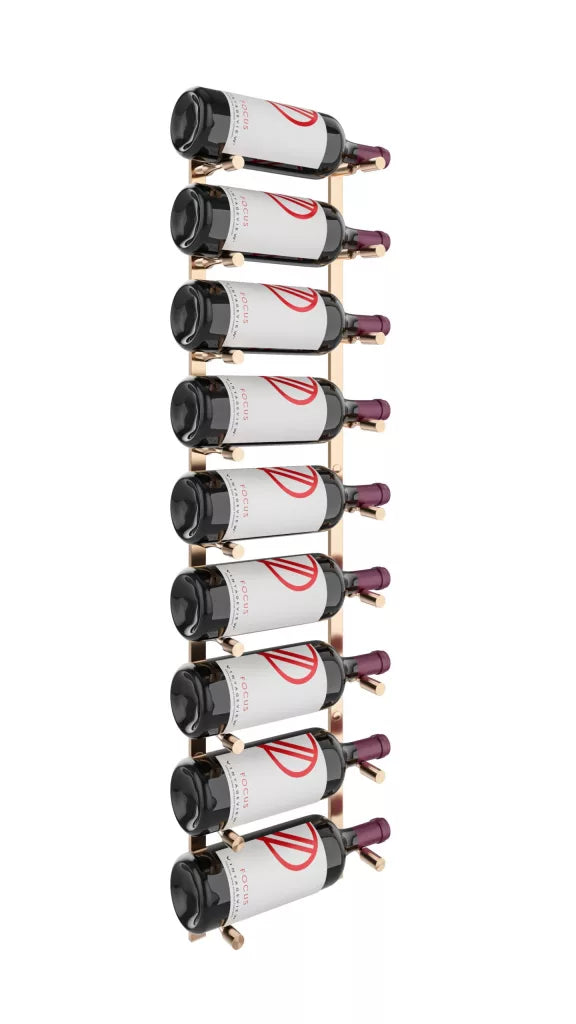 VintageView Vino Pins Flex Mag 45 Wall Mounted Metal Wine Rack System (9 to 18 1.5L bottles)