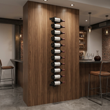 VintageView Vino Pins Wall Mounted Wine Rack Post Kit — 12 to 36 Bottle Label-Forward Display