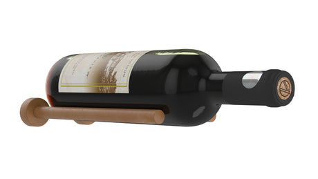 VintageView Cognac Leather Vino Rail wine peg
