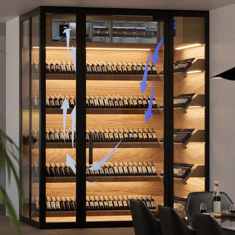 WhisperKOOL Mini Blow-Through Concealed Split Wine Cellar Cooling System