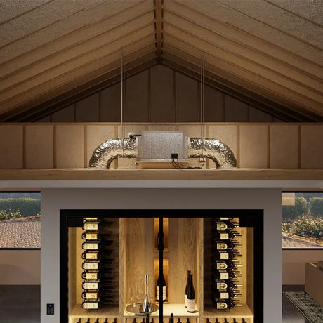 WhisperKOOL Mini Blow-Through Concealed Split Wine Cellar Cooling System