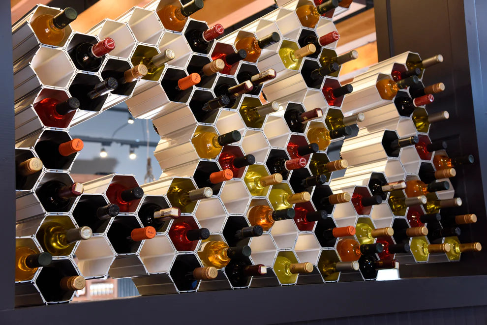 WineHive® 50-Cell Modular Wine Rack