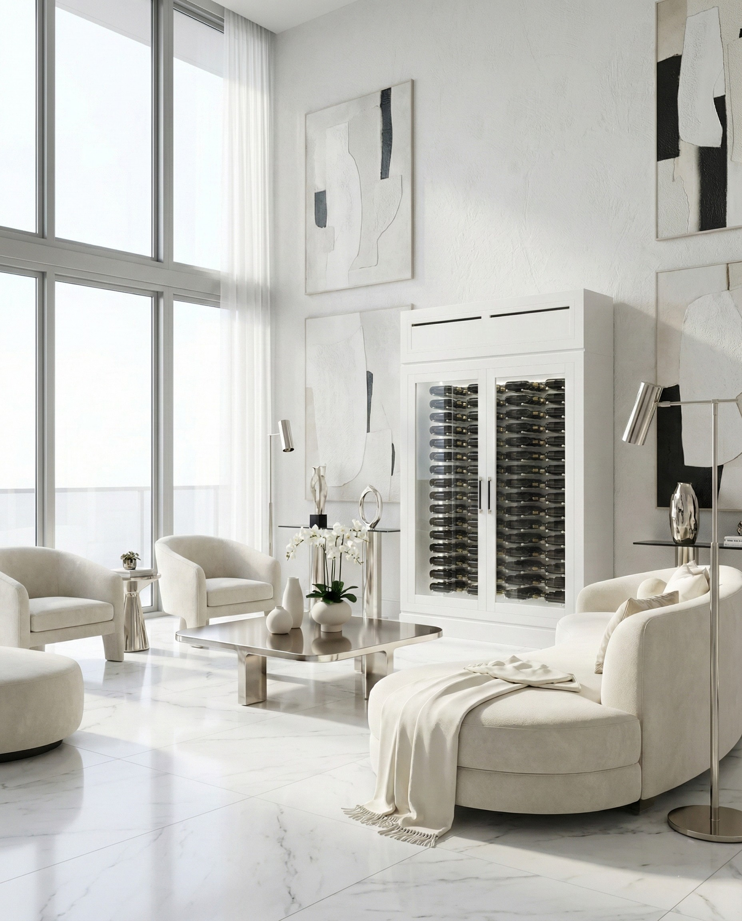 Wine as Art Wine Cabinet by Vineyard Wine Cellars