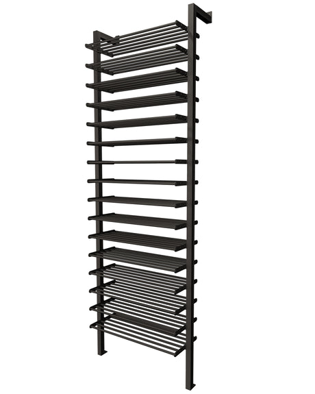 Kessick Somm 2 Pole Parallel Shelf 3 Deep wine rack empty showing full system structure