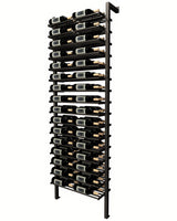 Kessick Somm 2 Pole Parallel Shelf 3 Deep wine rack displaying 96 bottles