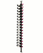 Kessick Somm Single Pole Label Forward Ceiling Mounted Wine Rack Single Deep Black Pole