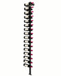 Kessick Somm Single Pole Label Forward Wall Mounted Wine Rack 1 Deep Black Pole