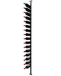 Kessick Somm Single Pole Neck Out Ceiling Mounted Wine Rack Single Wide Black Pole