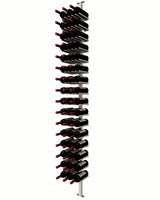 Kessick Somm Single Pole Neck Out Ceiling Mounted Wine Rack Triple Wide Silver Pole