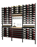 Kessick Somm SV26 4 Pole Floor to Wall displaying 248 bottles with stemware rack and tasting station