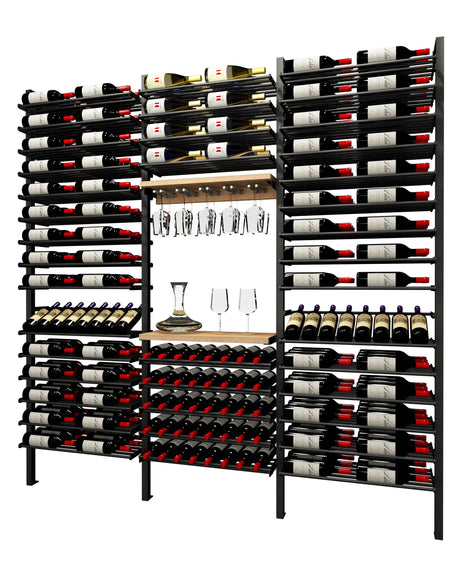Kessick Somm SV26 4 Pole Floor to Wall displaying 248 bottles with stemware rack and tasting station