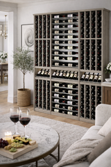 Kessick Tower Series 256-Bottle Hardwood Wine Cabinet