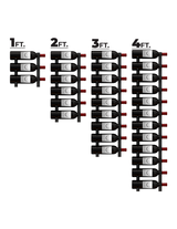 Ultra E-Series Wall Rails (3-36 Bottles)