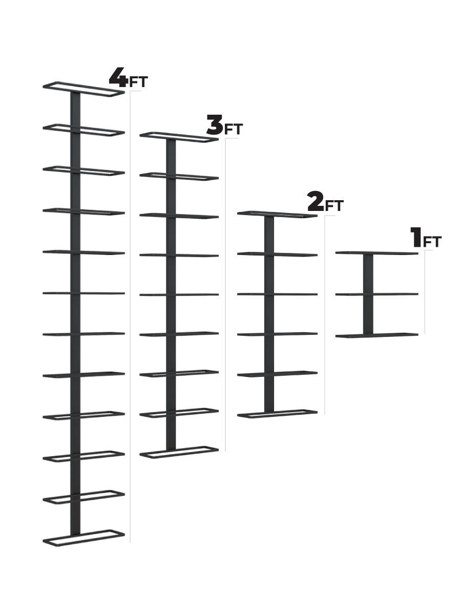 Ultra Max Reveal Label-Out Wall Rails (3-12 Bottles)