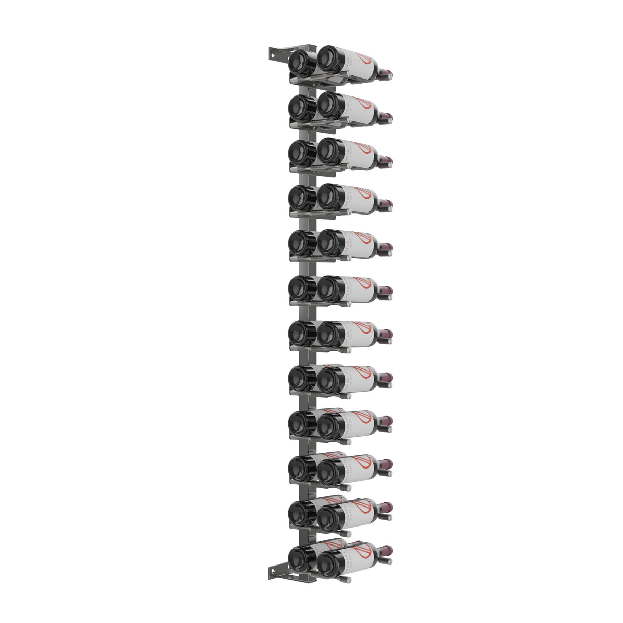 VintageView Vino Pins Wall Mounted Wine Rack Post Kit — 12 to 36 Bottle Label-Forward Display