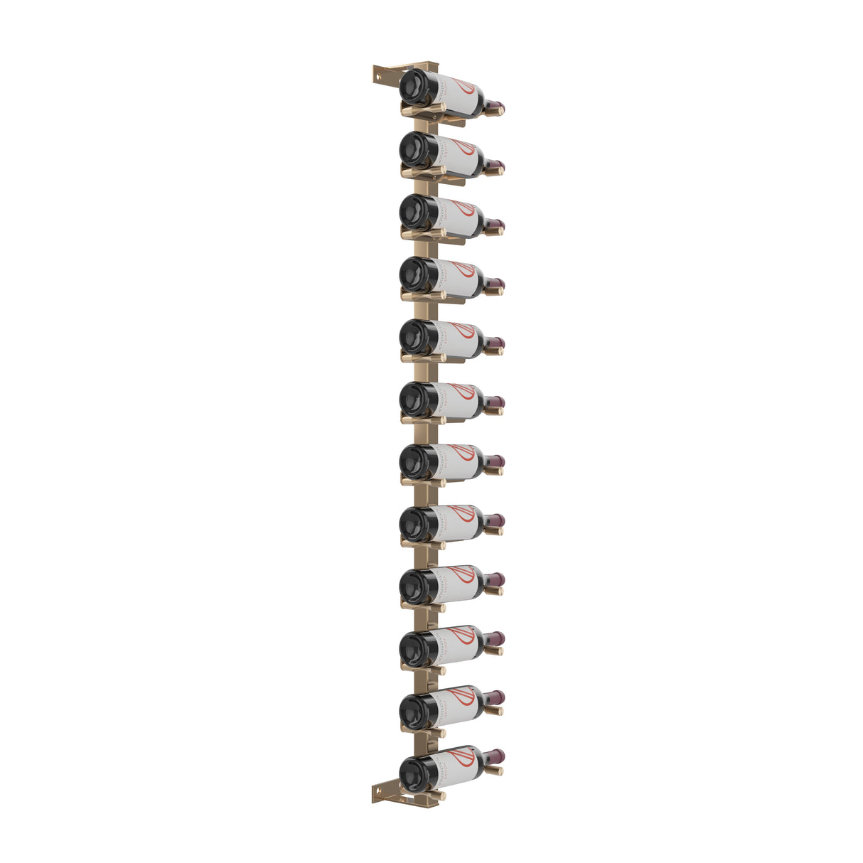 VintageView Vino Pins Wall Mounted Wine Rack Post Kit — 12 to 36 Bottle Label-Forward Display