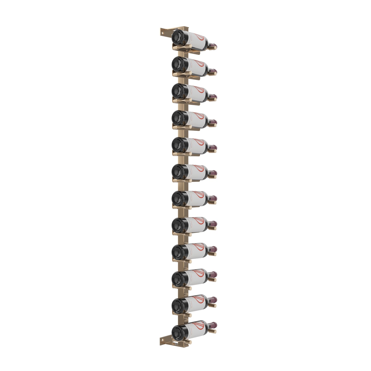 VintageView Vino Pins Wall Mounted Wine Rack Post Kit — 12 to 36 Bottle Label-Forward Display