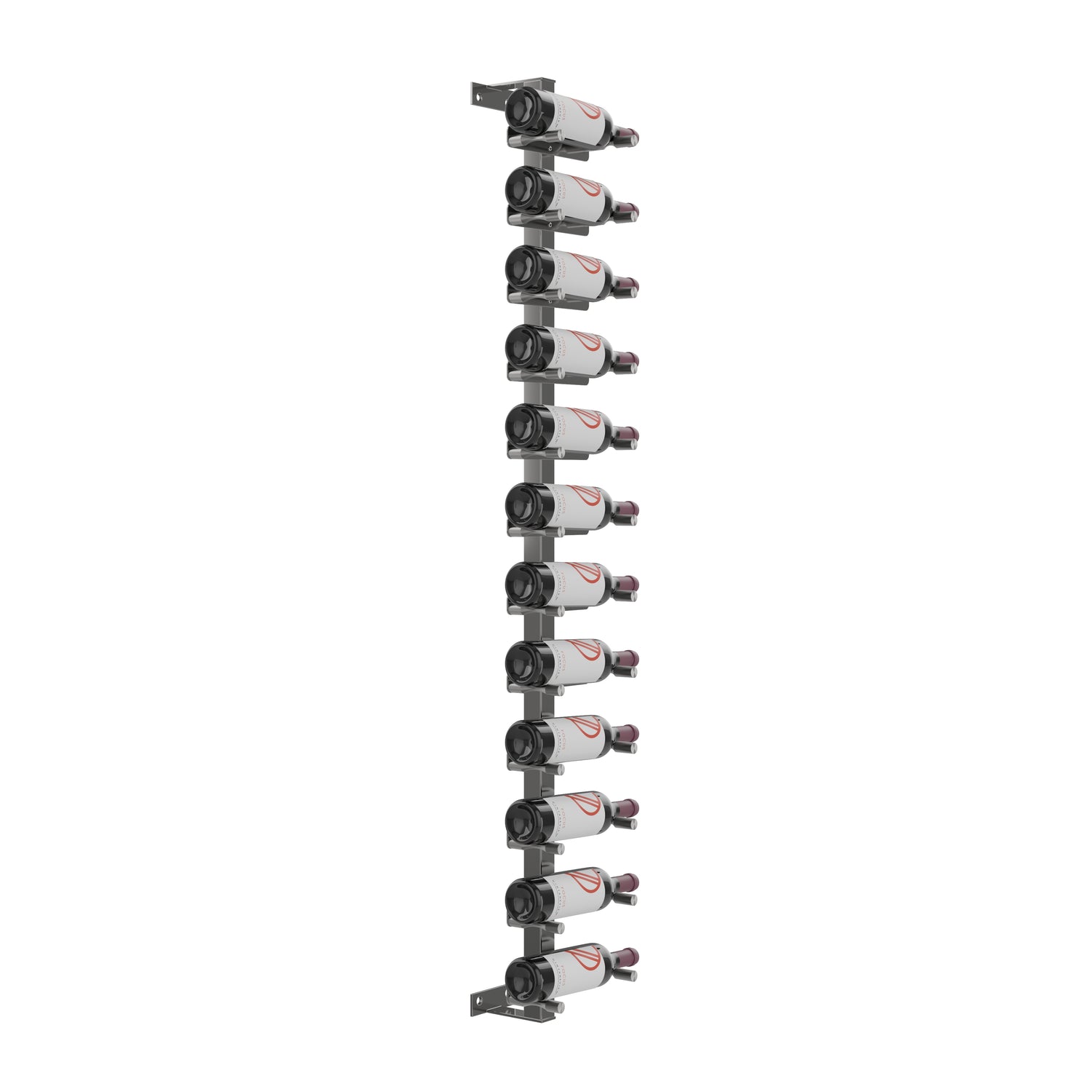 VintageView Vino Pins Wall Mounted Wine Rack Post Kit — 12 to 36 Bottle Label-Forward Display