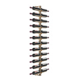 VintageView Vino Rails Wall Mounted Wine Rack Post Kit — 24 Bottle Cork-Forward Display