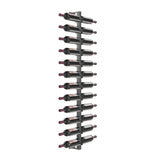 VintageView Vino Rails Wall Mounted Wine Rack Post Kit — 24 Bottle Cork-Forward Display