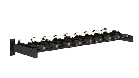 VintageView Evolution Wine Wall Cork Ledge 5 9 Bottles 3 Columns Matte Black