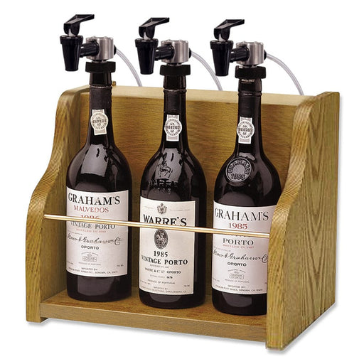 WineKeeper Vintner 3 Bottle (Oak) Nitrogen #8030