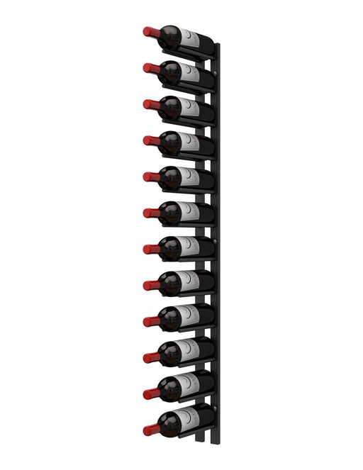 Straight Wall Rails - 4FT Metal Wine Rack (12 Bottles)