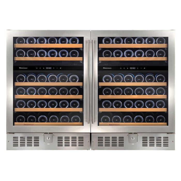 N'FINITY Double S Dual Zone Wine Cellar (Stainless Steel Door)
