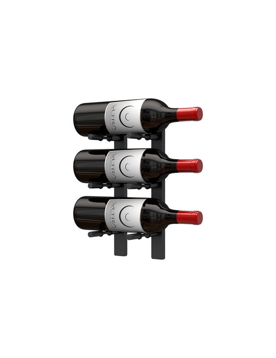 HZ Wall Rails - 1FT Metal Wine Rack (3 To 9 Bottles)