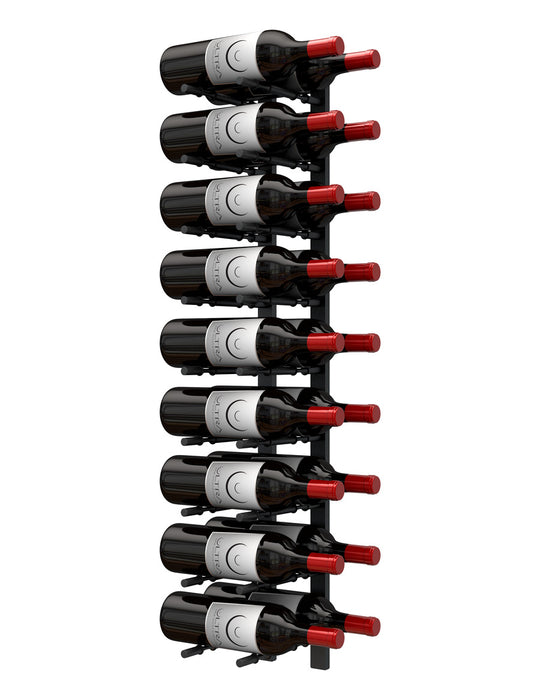 HZ Wall Rails - 3FT Metal Wine Rack (9 To 27 Bottles)