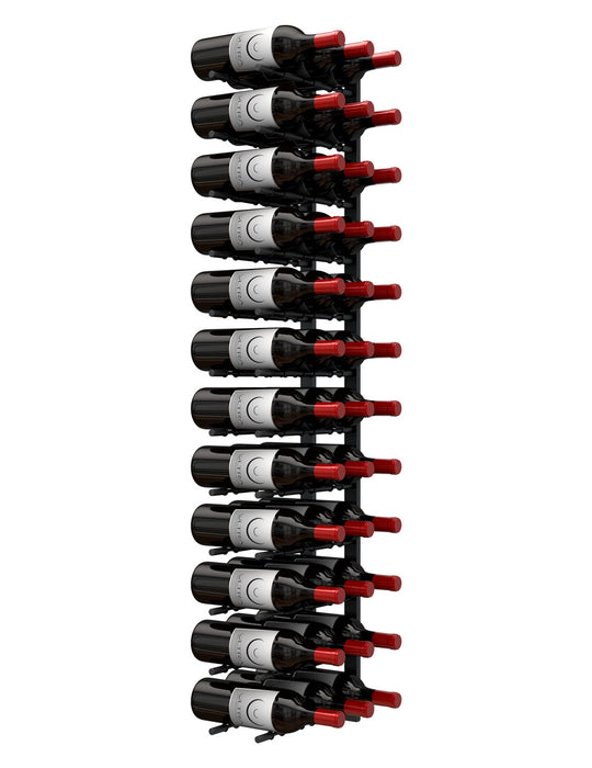 HZ Wall Rails - 4FT Metal Wine Rack (12 To 36 Bottles)