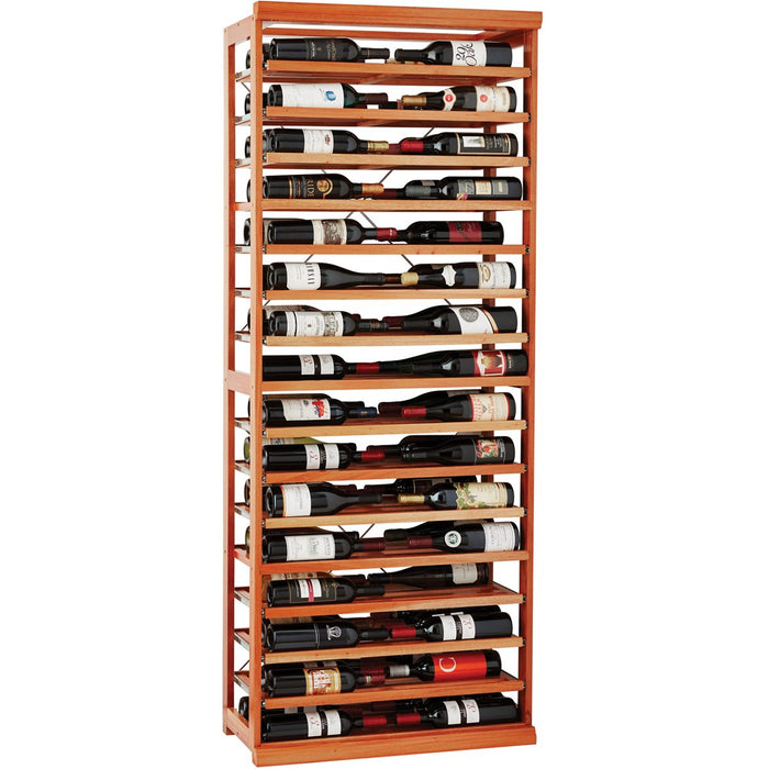 N'FINITY Natural Label-View Wine Rack Kit with Rolling Shelves