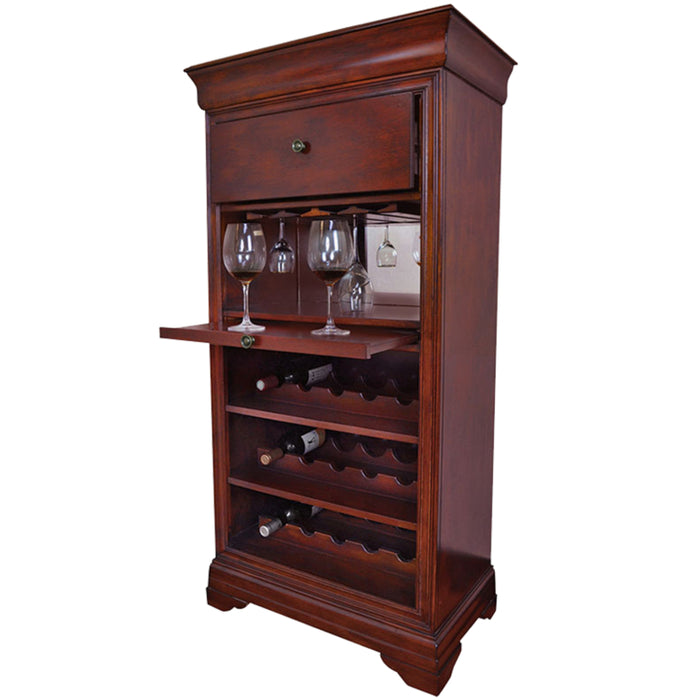 Bar Cabinet with Wine Bottle Rack
