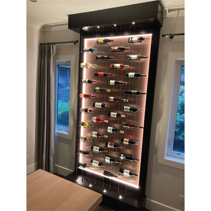Blue Grouse 12 Bottle Float Cable Wine Racking Display Kit ...