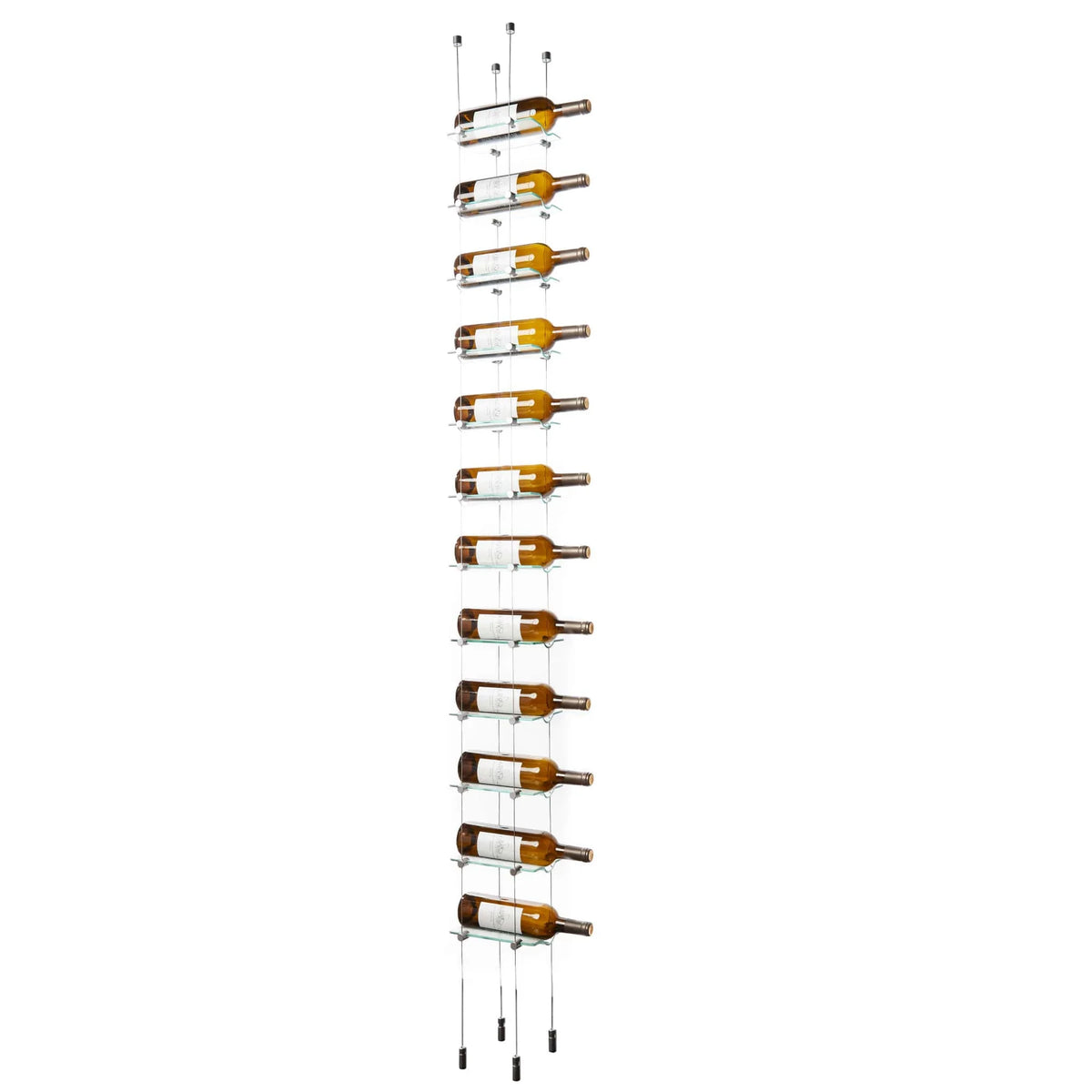 Blue Grouse 12 Bottle Float Cable Wine Racking Display Kit 