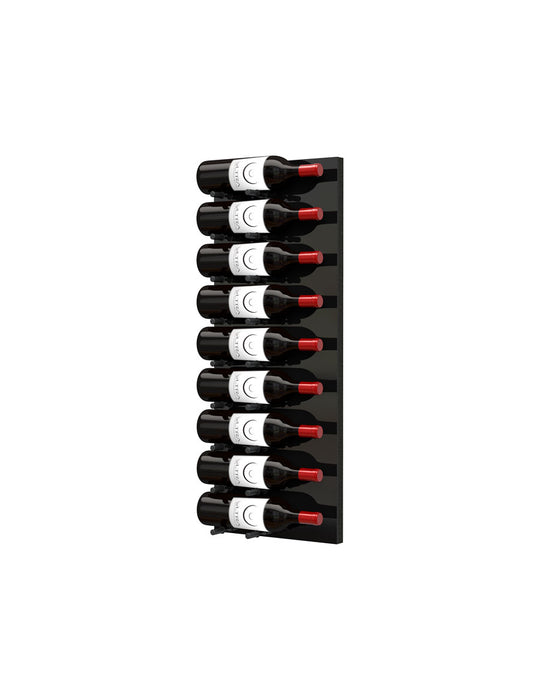 Fusion Wine Wall (Label Forward) - Black Acrylic (3 Foot)