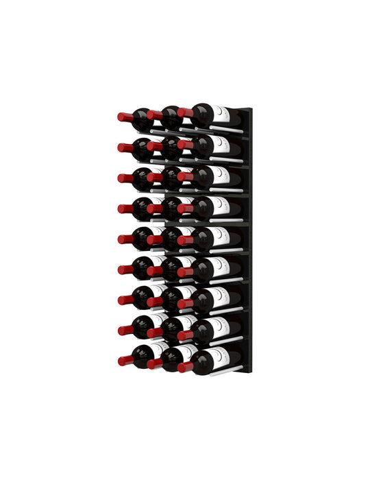 Fusion Wine Wall (Cork Forward) - Black Acrylic (3 Foot)
