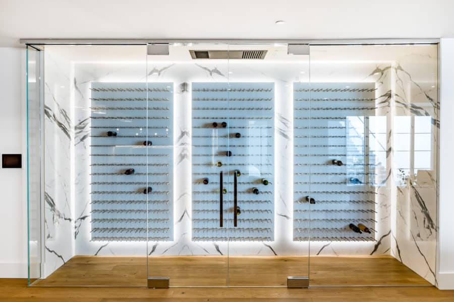 Fusion Wine Wall (Cork Forward) - White Acrylic (4 Foot)