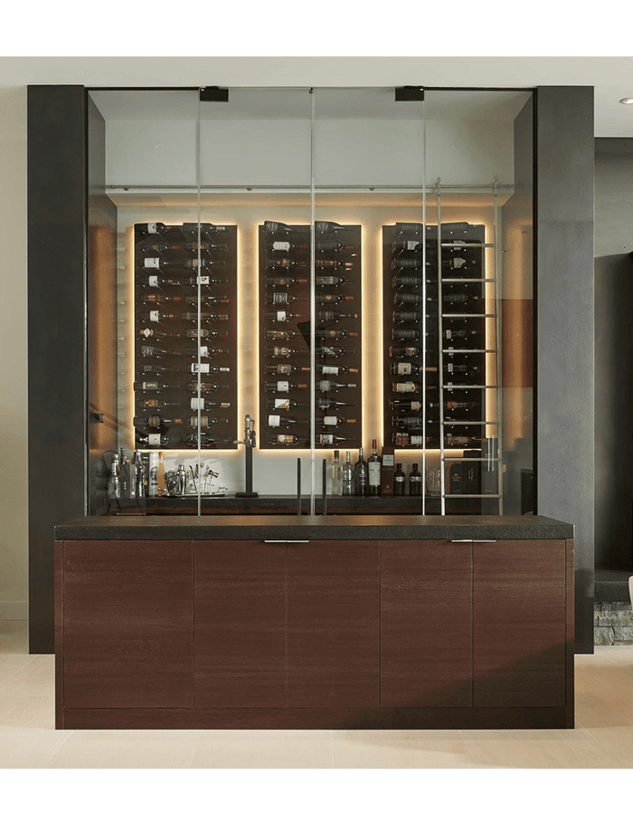 Fusion Wine Wall in a home cellar