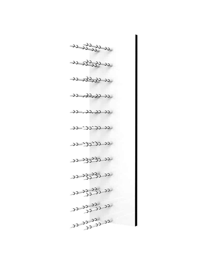 Triple deep · Brushed Aluminum pegs