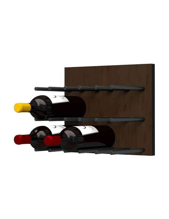 Fusion Wine Wall Panel (Cork Forward) - Dark Finish (9 Bottles)