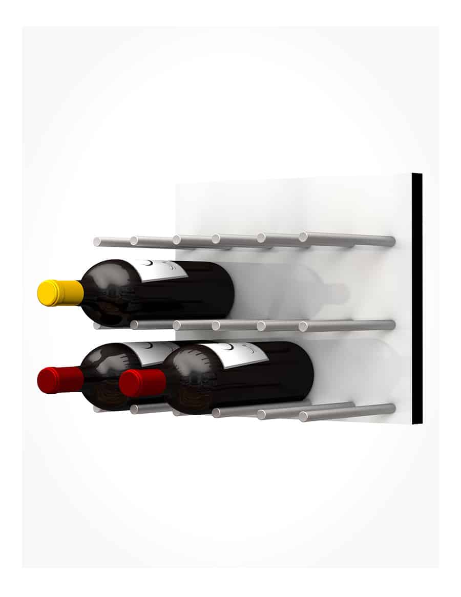 Fusion Wine Wall Panel (Cork Forward) - White Acrylic (9 Bottles ...