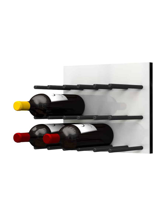 Fusion Wine Wall Panel (Cork Forward) - White Acrylic  (9 Bottles)