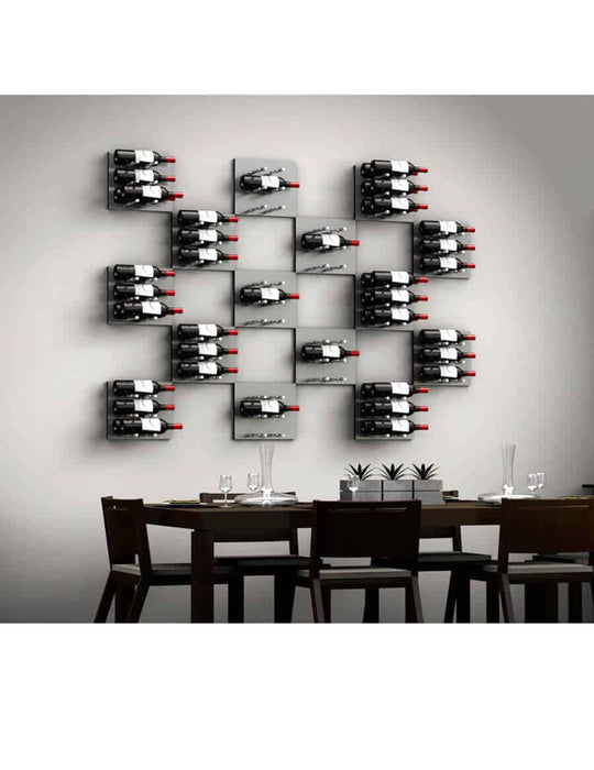 Fusion Wine Wall Panel (Label Forward) - Alumasteel (9 Bottles)