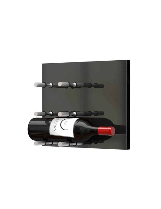 Fusion Wine Wall Panel (Label Forward)—Black Acrylic (3 Bottles)