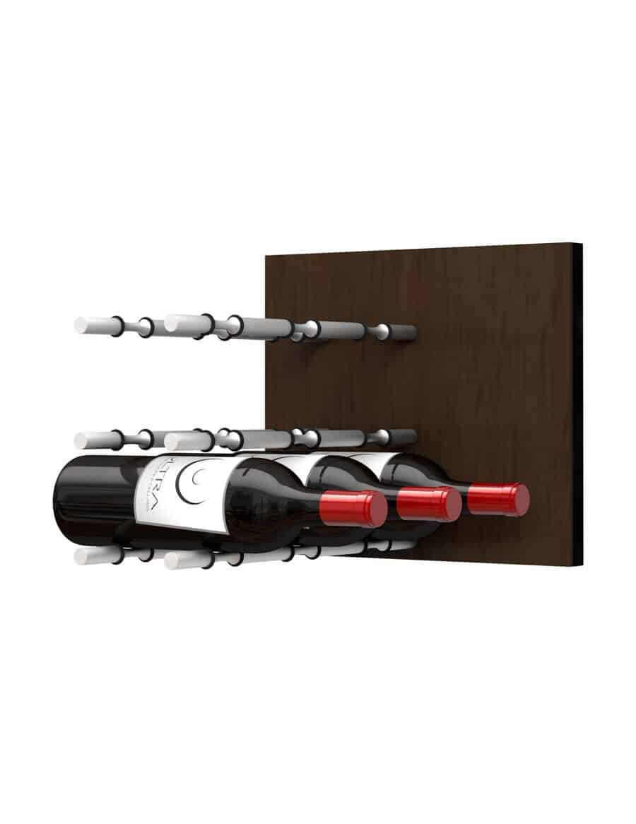 Fusion Wine Wall Panel (Label Forward) - Dark Finish (9 Bottles) – Wine ...