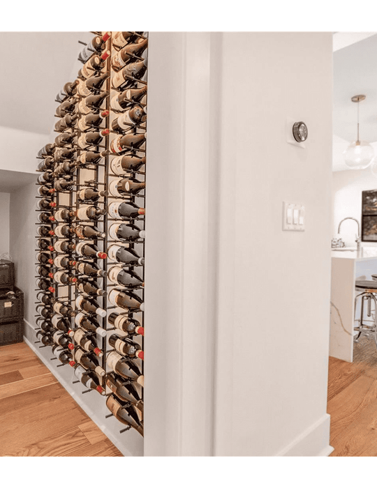 HZ Wall Rails 3FT Metal Wine Rack 9 To 27 Bottles WineCellarHQ